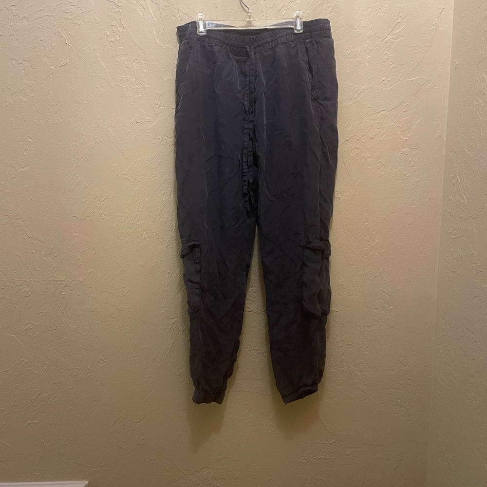 Johnny Was Black Cargo Jogger Pants